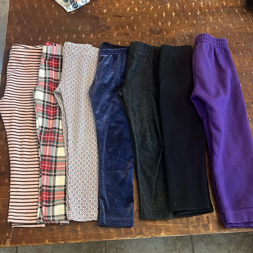 Girls legging bundle - 7 pairs